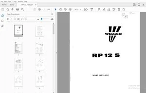 WELGER RP 12S PARTS MANUAL - PDF DOWNLOAD