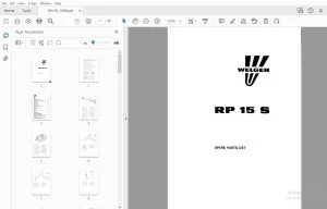 WELGER RP 15 S PARTS MANUAL - PDF DOWNLOAD