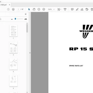 WELGER RP 15 S PARTS MANUAL - PDF DOWNLOAD