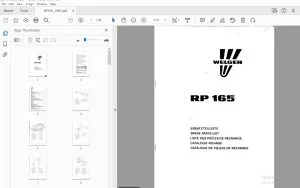 WELGER RP 165 PARTS MANUAL - PDF DOWNLOAD