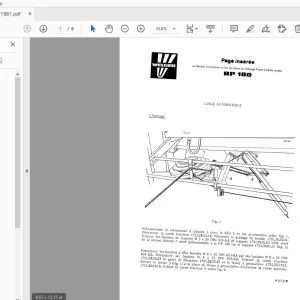 WELGER RP 180 LIAGE AUTOMATIQUE MANUEL DES PIÈCES - PDF DOWNLOAD