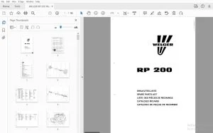 WELGER RP 200 PARTS MANUAL 1993 - PDF DOWNLOAD