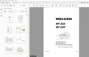 WELGER RP 202 PARTS MANUAL 1999 - PDF DOWNLOAD