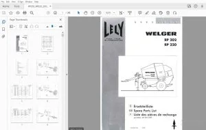 WELGER RP 202 RP 220 PARTS MANUAL - PDF DOWNLOAD