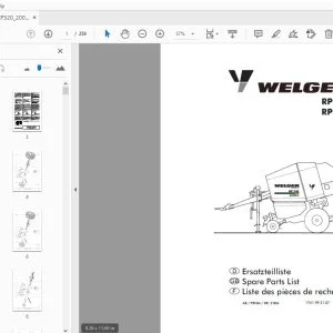 WELGER RP 302 RP 320 PARTS MANUAL 2004 - PDF DOWNLOAD