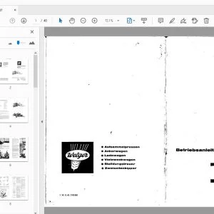 Welger AP 12 Betriebsanleitung & Ersatzteilliste - PDF DOWNLOAD