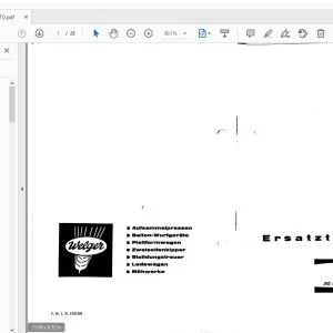 Welger AP 41 Ersatzteilliste - PDF DOWNLOAD
