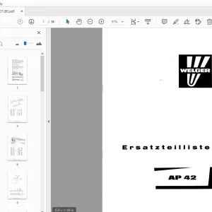 Welger AP 42 Ersatzteilliste - PDF DOWNLOAD