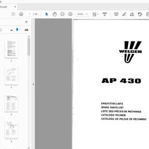 Welger AP430 Parts Manual - PDF DOWNLOAD