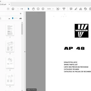 Welger AP48 Parts Manual - PDF DOWNLOAD