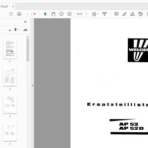 Welger AP52 AP52D Ersatzteilliste - PDF DOWNLOAD