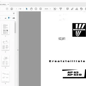Welger AP63 AP63D Parts Manual - PDF DOWNLOAD