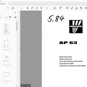 Welger AP63 Parts Manual - PDF DOWNLOAD