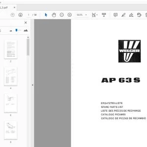 Welger AP63S Parts Manual - PDF DOWNLOAD
