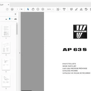 Welger AP63S Parts Manual - PDF DOWNLOAD