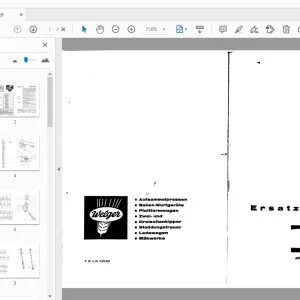 Welger AP71 AP71D Ersatzteilliste - PDF DOWNLOAD