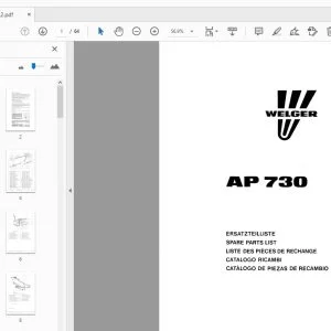 Welger AP730 Parts Manual - PDF DOWNLOAD