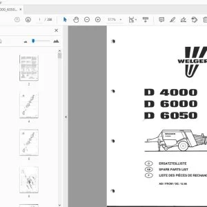Welger D4000 D6000 D6050 Parts Manual - PDF DOWNLOAD