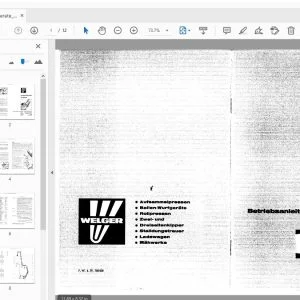 Welger P22/61 Betriebsanleitung Ersatzteilliste - PDF DOWNLOAD