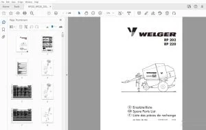 Welger RP 202 RP 220 Parts Manual 2004 - PDF DOWNLOAD