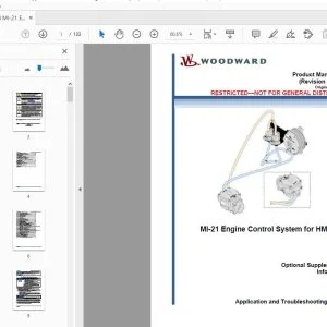 Woodward Ml-21 Engine Control System for HMC 2.4L Application and Troubleshooting Manual 35187 - PDF