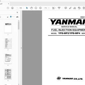 YANMAR YPD-MP2YPD-MP4 SERIES FUEL INJECTION EQUIPMENT SERVICE MANUAL - PDF