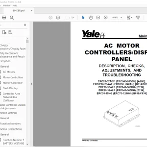 Yale Forklift ERC 35-55 HG (B839) Service Manual - PDF DOWNLOAD