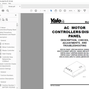 Yale Forklift ERC 35-55 HG (С839) Service Manual - PDF DOWNLOAD