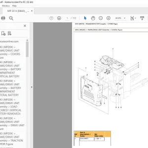 Yale Forklift MP20X (D843) Parts Manual - PDF DOWNLOAD