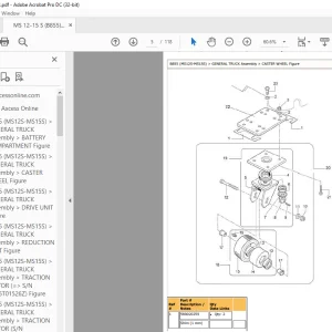 Yale Forklift MS12S-MS15S (B855) Parts Manual - PDF DOWNLOAD
