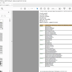 Yale Forklift MT10-12-15 Parts Manual - PDF DOWNLOAD