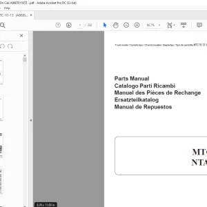 Yale Forklift MTC10-13 NTA030SA Parts Manual - PDF DOWNLOAD