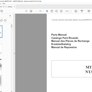 Yale Forklift MTC10-13 NTA030SA Parts Manual 524148292 - PDF DOWNLOAD