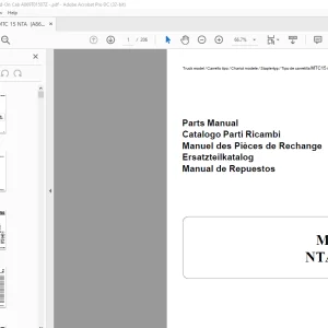 Yale Forklift MTC15 NTA040SA Parts Manual - PDF DOWNLOAD