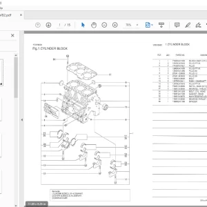 Yanmar 3TNV82A-GMG Parts Manual - PDF DOWNLOAD