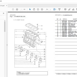 Yanmar 4TNE94-SA & 4TNE94-G1A Parts Manual - PDF DOWNLOAD