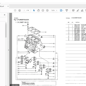 Yanmar Engine 3TNE88-PG Parts Manual - PDF DOWNLOAD