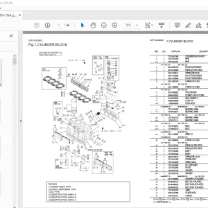 Yanmar Engine 4CHL-N 4CHL-TN 4CHL-TNA Parts Manual PDF