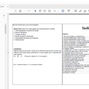 Yanmar Engine 4TNV98T Parts Manual - PDF DOWNLOAD