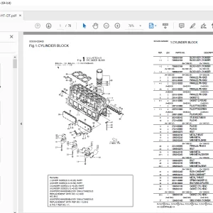 Yanmar Engine 6HAL2 6HAL2-T 6HAL2-HT 6HAL2-DT Parts Manual PDF