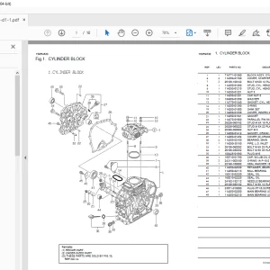 Yanmar L48AE-DE Engine Spare Parts Manual PDF