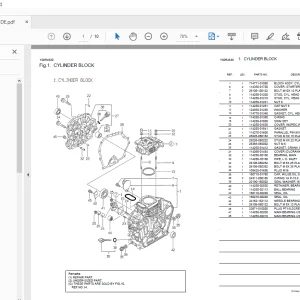 Yanmar Engine L48AE-DE Parts Manual - PDF DOWNLOAD