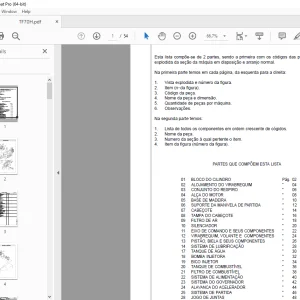 Yanmar Engine TF70H Parts Manual - PDF DOWNLOAD