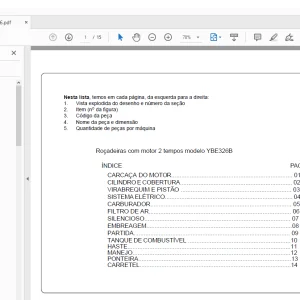Yanmar Engine YBE326B Parts Manual - PDF DOWNLOAD