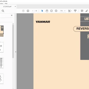 Yanmar Reversor RV30 Lista de pecas - PDF DOWNLOAD