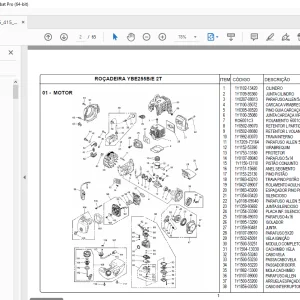 Yanmar YBE255B/E 2T Parts Manual - PDF DOWNLOAD