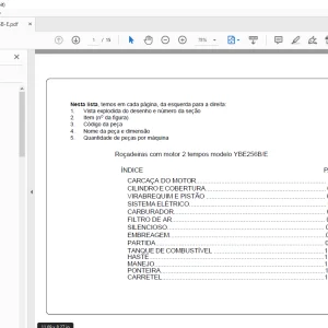 Yanmar YBE256B-E Parts Manual - PDF DOWNLOAD