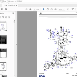 Volvo Penta D70B, D70B K, D70B PP, TD70B Industrial Engine Parts Manual - PDF DOWNLOAD