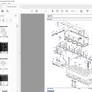 volvo Penta TAD520GE Industrial Engine Parts Manual - PDF DOWNLOAD