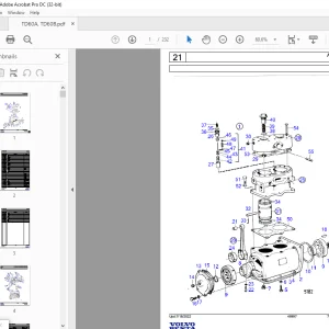 Volvo Penta TD60A, TD60B Industrial Engine Parts Manual - PDF DOWNLOAD